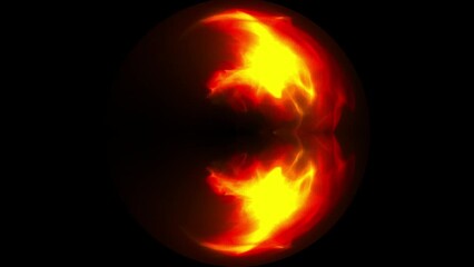 Poster - Magic golden orb. Computer generated 3d render