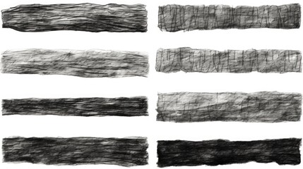 Poster - A collection of various black and white pencils. Ideal for educational or artistic projects