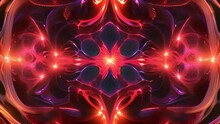 A Kaleidoscope Of Evolving Fractal Forms Shifting And Transforming Before Your Eyes. Abstract Motion Background