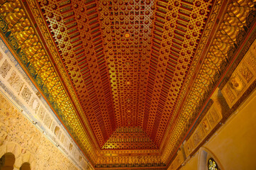 Poster - Interior architectural feature in Segovia Alcazar, Spain