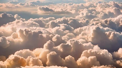 Wall Mural - the sky is the canvas aerial footage reveals the artistry of clouds in motion