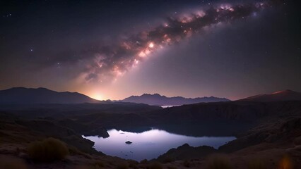Wall Mural - whispers of zodiacal light adding a touch of mystery to the night sky.