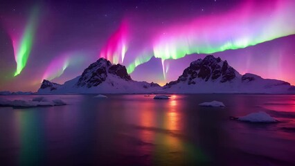 Wall Mural - experience the intensity of the aurora australis as it sends vivid beams of light dancing across the