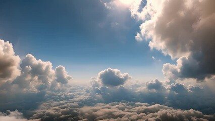 Wall Mural - obscured highaltitude clouds shifting and changing