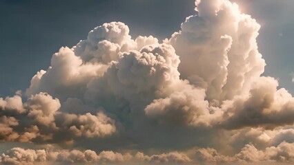 Wall Mural - majestic cloud formations at an extreme height
