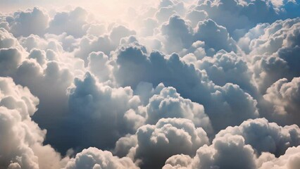 Wall Mural - mesmerizing patterns of clouds forming at great heights
