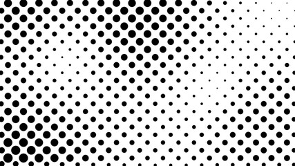 Wall Mural - Abstract pop art comic style black halftone isolated on white background Vector. Dotted black dot spray vector illustration. Creative pattern vector halftone background. Black dot spray gradation.