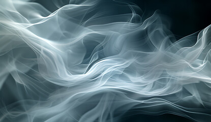 smoke with a black background in