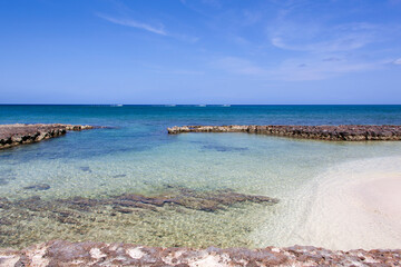 Wall Mural - Grand Cayman Island Seven Mile Beach And Transparent Waters