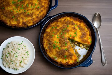 Wall Mural - Braised pork cottage pie with celeriac to