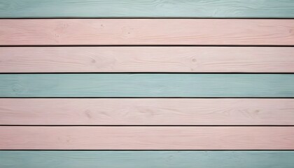 Poster - Pastel wood planks texture. Illustration of a close-up view of a wooden wall with vibrant blue and pink paint. wood background texture. wooden planks texture. Generative AI