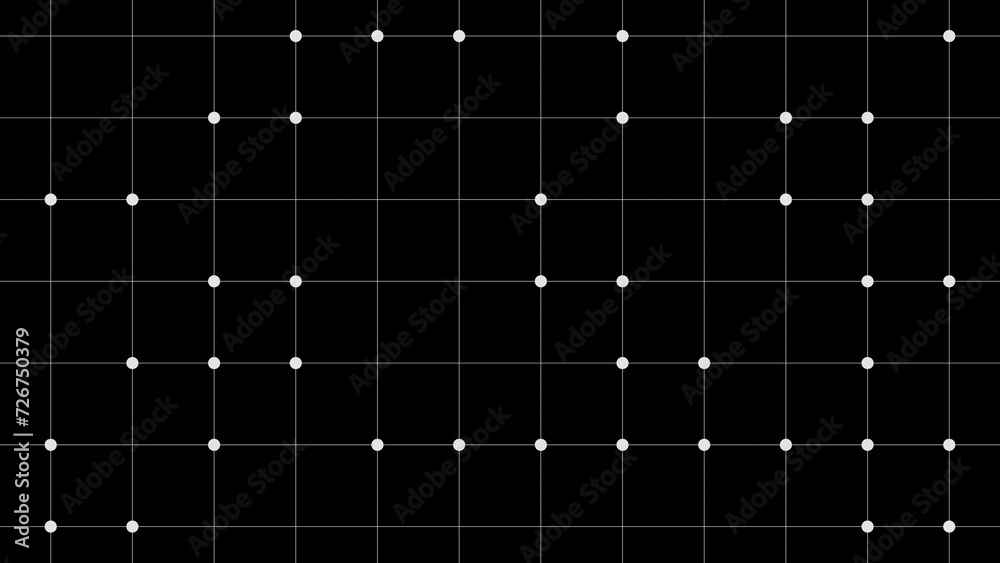 3d abstract math black and white grid background. Plus formulas ...
