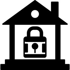 Sticker - Home Lock Icon