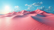 Pink Pastel Sand Texture Background with Muted Surrealism Effect Showing Mounds, Waves, and Granules of Textured Sand with Shimmering Glitter Details