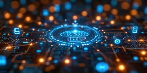 Aufkleber - Digital Connectivity and the Flow of Information: Visualizing the Invisible Waves of Wireless Communication, Generative AI
