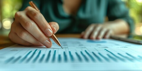 Poster - Delving into Data: A Professional Analyzes Statistical Charts to Strategize and Make Informed Business Decisions, Generative AI