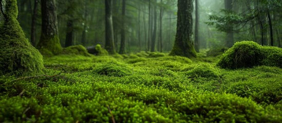 Poster - Moss in forests is captivating and essential for the ecosystem.