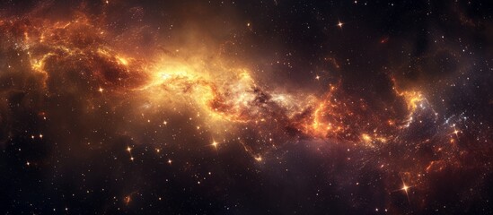 Wall Mural - stars shining in the cosmic darkness.