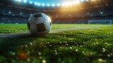 Fototapeta Sport - Stadium, 3d, Rendering, soccer, lights : Generative AI