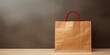 A shopping bag against a clean and uncluttered background, conveying simplicity and highlighting the bag as the main subject