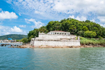 Wall Mural - Fortress History Museum of Santo Amaro da Barra Grande in Forest in Santos Sao Paolo Brazil