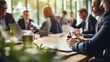 © Anastasia Knyazeva - Group of people working together.Business people in modern office