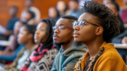 Poster - Black University Students Listening to a Lecture Generative AI