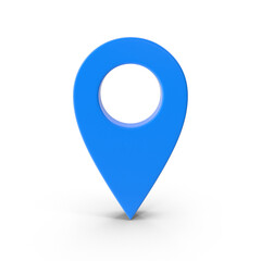 Fototapete - 3D Blue Map PNG Pointer, Location Map Icon, Blue Texture, Blue location pin or navigation, Web location point, pointer, Grey Pointer Icon, Location symbol. GPS, travel, navigation, 