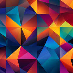 Wall Mural - Abstract geometric patterns in vibrant colors.