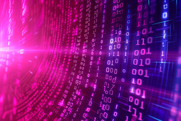 Abstract digital pixel concept. Background with selective focus and copy space
