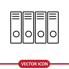 Poster - Archives icon vector simple flat trendy style illustration on white background..eps