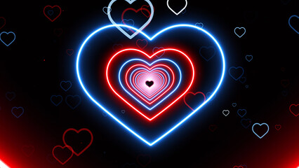 Wall Mural - VJ abstract light event particles concert dance game edm music stage party openers titles led neon tunnel background