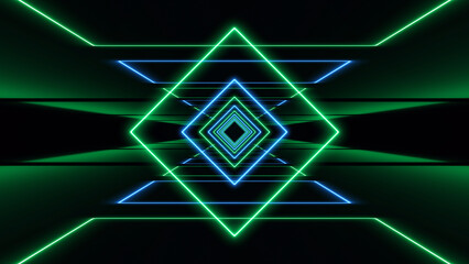 Wall Mural - VJ abstract light event particles concert dance game edm music stage party openers titles led neon tunnel background