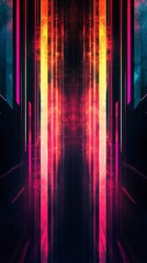Fototapete - Abstract Background With Colorful Lines and Patterns