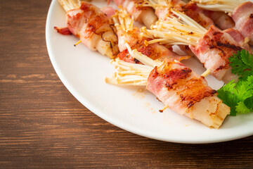 Sticker - Bacon Wrapped Golden Needle Mushroom