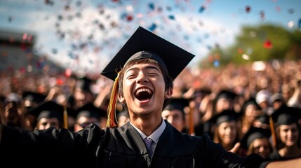 Poster - University students are celebrating graduation