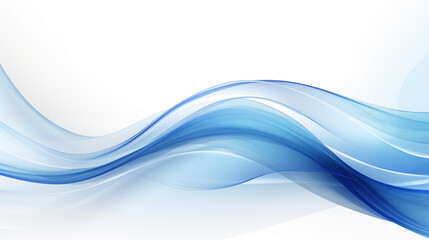 Wall Mural - Blue white wave abstract light design Illustration of abstract waves, lavender digital background.