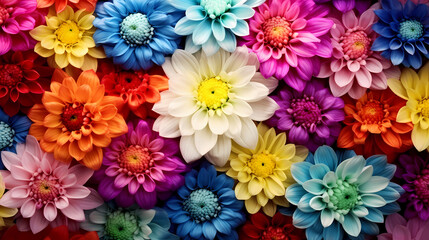  Seamless flower background, colorful flower background