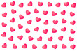 decorative and cute love heart pattern background design