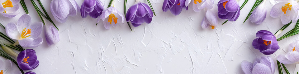 Canvas Print - crocus frame 