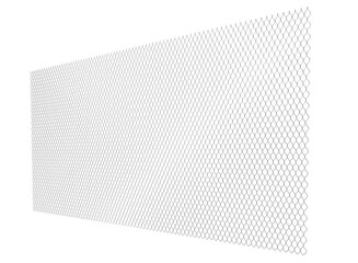 Wall Mural - chain link wire mesh fence on transparent background