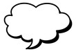 © Maxim Filitov - Speech bubble icon for comic book. Callout cloud icon cartoon illustration. Words balloon. Text cloud. Hand-drawn banner for comic book
