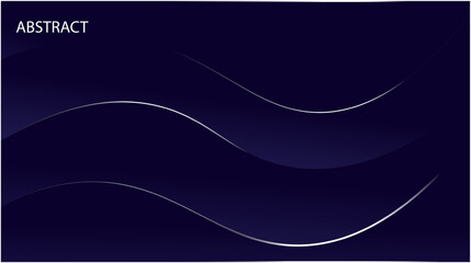 Poster - Abstract blue background wave. Modern wavy line pattern. Business background. Dark horizontal vector template.