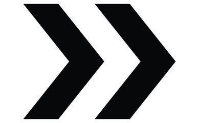 Wall Mural - arrow icons group. set of black arrows symbols with blend effect. chevron symbols. vector isolated o