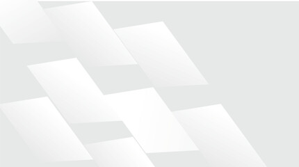 Poster - Abstract white square shape with futuristic concept background.