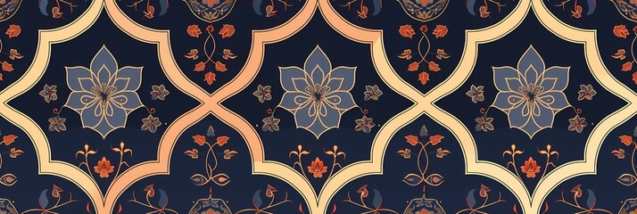 Wall Mural - Ramadan Kareem seamless pattern background