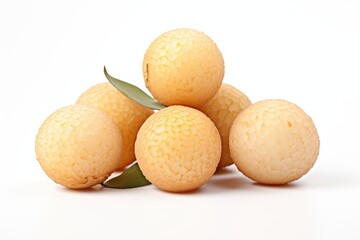 Longan on white background.