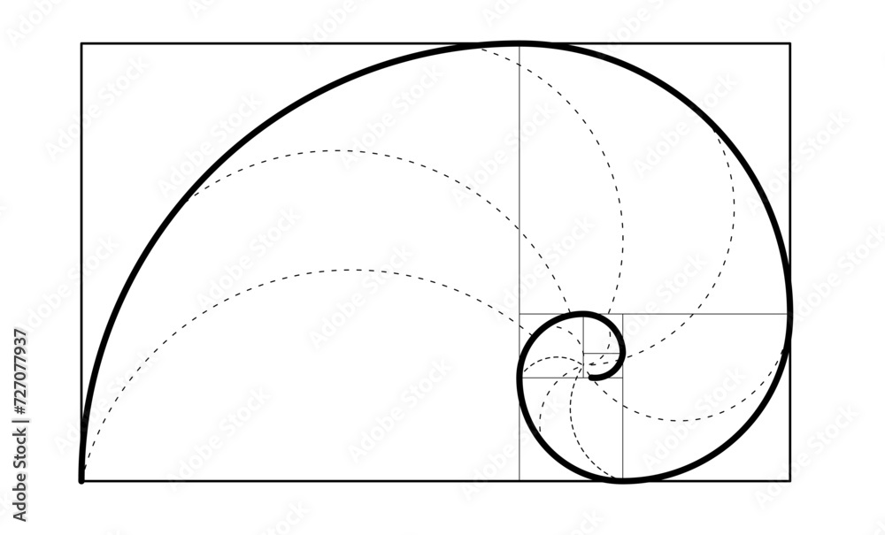 fibonacci spiral png white