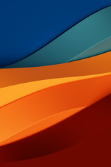 Poster - 3d Illustration  rows of  colorful  lines  .Geometric background,  pattern.