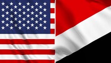 USA And Sealand Principality Flag Loop
